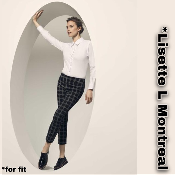Lisette L Montreal Checked Slim Pants - Picture 2 of 14